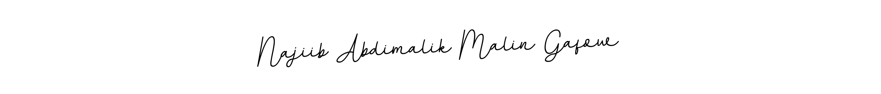 Make a beautiful signature design for name Najiib Abdimalik Malin Gafow. Use this online signature maker to create a handwritten signature for free. Najiib Abdimalik Malin Gafow signature style 11 images and pictures png