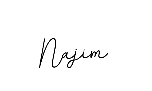 Create a beautiful signature design for name Najim. With this signature (BallpointsItalic-DORy9) fonts, you can make a handwritten signature for free. Najim signature style 11 images and pictures png