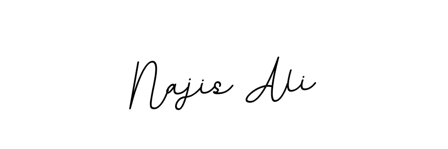 Design your own signature with our free online signature maker. With this signature software, you can create a handwritten (BallpointsItalic-DORy9) signature for name Najis Ali. Najis Ali signature style 11 images and pictures png