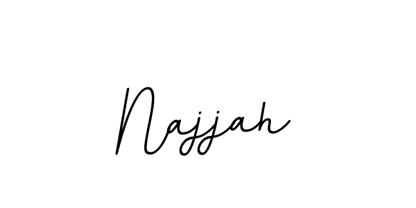 Use a signature maker to create a handwritten signature online. With this signature software, you can design (BallpointsItalic-DORy9) your own signature for name Najjah. Najjah signature style 11 images and pictures png