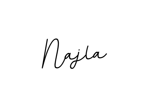 Create a beautiful signature design for name Najla. With this signature (BallpointsItalic-DORy9) fonts, you can make a handwritten signature for free. Najla signature style 11 images and pictures png