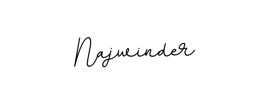 Use a signature maker to create a handwritten signature online. With this signature software, you can design (BallpointsItalic-DORy9) your own signature for name Najwinder. Najwinder signature style 11 images and pictures png