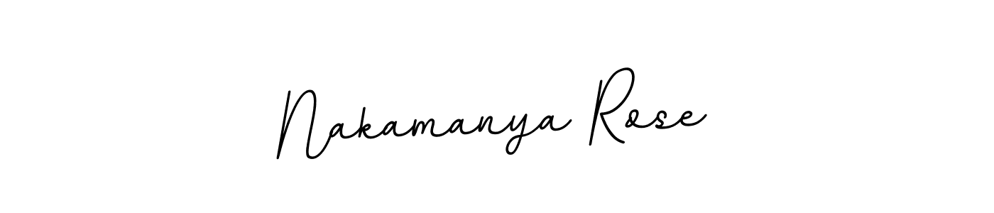 if you are searching for the best signature style for your name Nakamanya Rose. so please give up your signature search. here we have designed multiple signature styles  using BallpointsItalic-DORy9. Nakamanya Rose signature style 11 images and pictures png