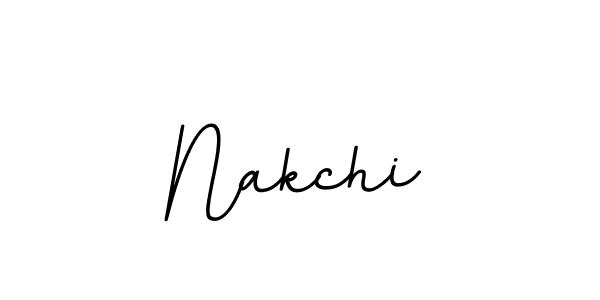 Design your own signature with our free online signature maker. With this signature software, you can create a handwritten (BallpointsItalic-DORy9) signature for name Nakchi. Nakchi signature style 11 images and pictures png