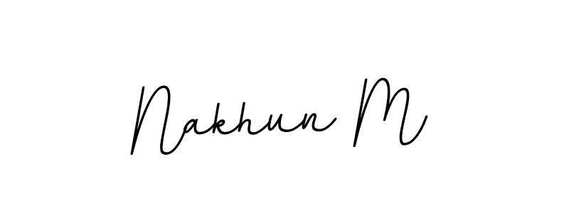 How to Draw Nakhun M signature style? BallpointsItalic-DORy9 is a latest design signature styles for name Nakhun M. Nakhun M signature style 11 images and pictures png