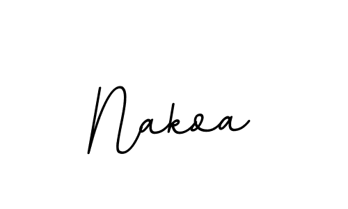 Use a signature maker to create a handwritten signature online. With this signature software, you can design (BallpointsItalic-DORy9) your own signature for name Nakoa. Nakoa signature style 11 images and pictures png