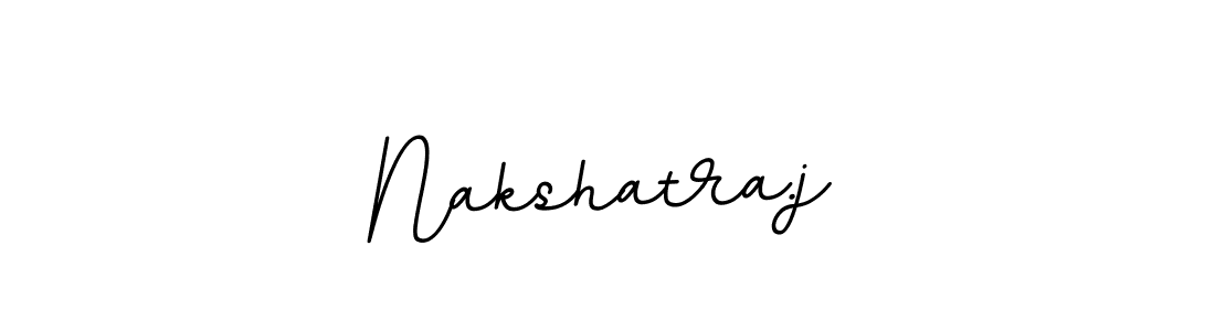 How to make Nakshatra.j name signature. Use BallpointsItalic-DORy9 style for creating short signs online. This is the latest handwritten sign. Nakshatra.j signature style 11 images and pictures png