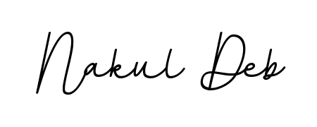 Looking for an artistic signature for Nakul Deb? The BallpointsItalic-DORy9 calligraphy style gives a sophisticated flow suitable for business cards and emails. Nakul Deb signature style 11 images and pictures png