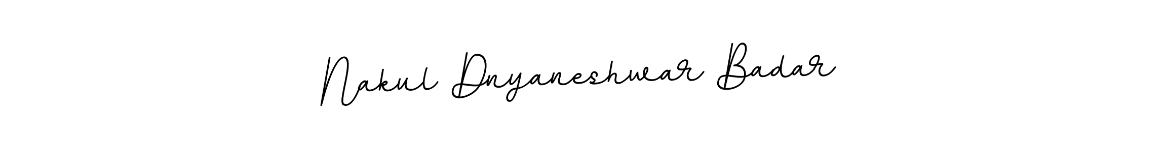 This is the best signature style for the Nakul Dnyaneshwar Badar name. Also you like these signature font (BallpointsItalic-DORy9). Mix name signature. Nakul Dnyaneshwar Badar signature style 11 images and pictures png