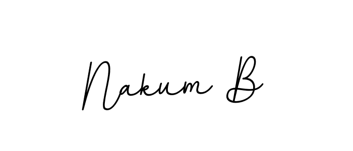 Also You can easily find your signature by using the search form. We will create Nakum B name handwritten signature images for you free of cost using BallpointsItalic-DORy9 sign style. Nakum B signature style 11 images and pictures png