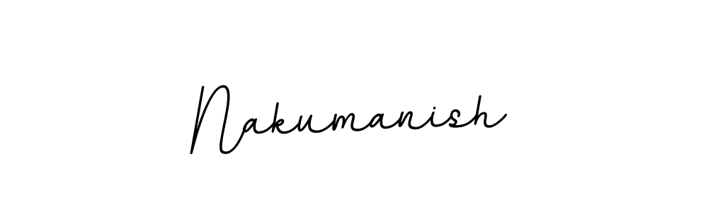 Design your own signature with our free online signature maker. With this signature software, you can create a handwritten (BallpointsItalic-DORy9) signature for name Nakumanish. Nakumanish signature style 11 images and pictures png