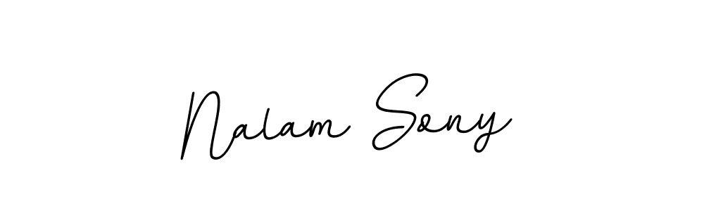 Create a beautiful signature design for name Nalam Sony. With this signature (BallpointsItalic-DORy9) fonts, you can make a handwritten signature for free. Nalam Sony signature style 11 images and pictures png