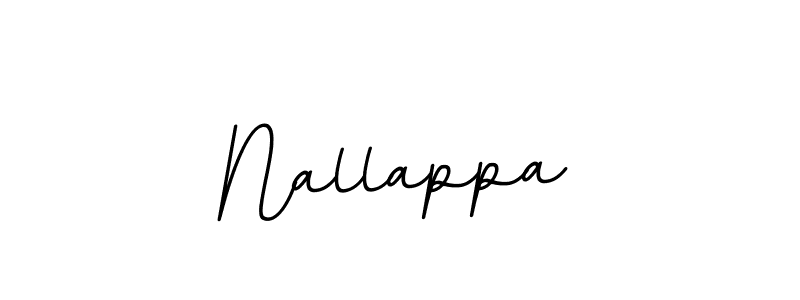 Create a beautiful signature design for name Nallappa. With this signature (BallpointsItalic-DORy9) fonts, you can make a handwritten signature for free. Nallappa signature style 11 images and pictures png