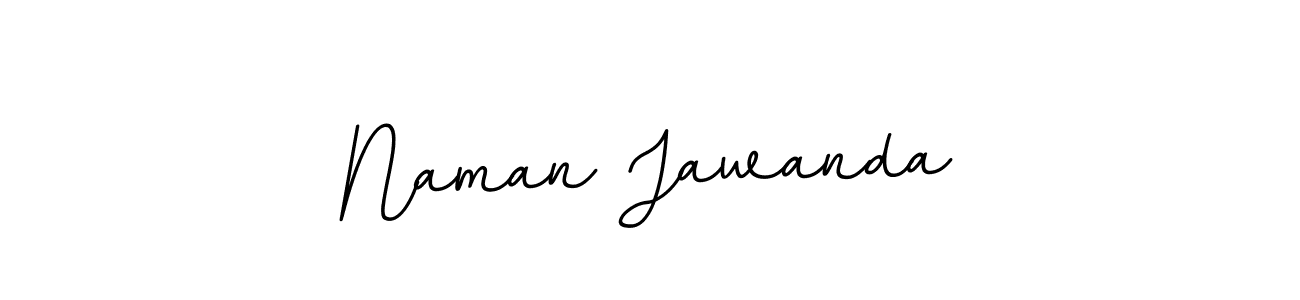 How to make Naman Jawanda name signature. Use BallpointsItalic-DORy9 style for creating short signs online. This is the latest handwritten sign. Naman Jawanda signature style 11 images and pictures png