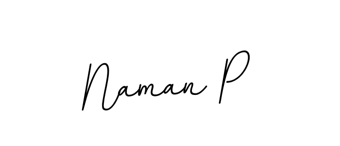 Create a beautiful signature design for name Naman P. With this signature (BallpointsItalic-DORy9) fonts, you can make a handwritten signature for free. Naman P signature style 11 images and pictures png