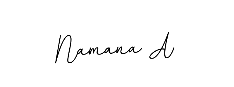 Use a signature maker to create a handwritten signature online. With this signature software, you can design (BallpointsItalic-DORy9) your own signature for name Namana A. Namana A signature style 11 images and pictures png