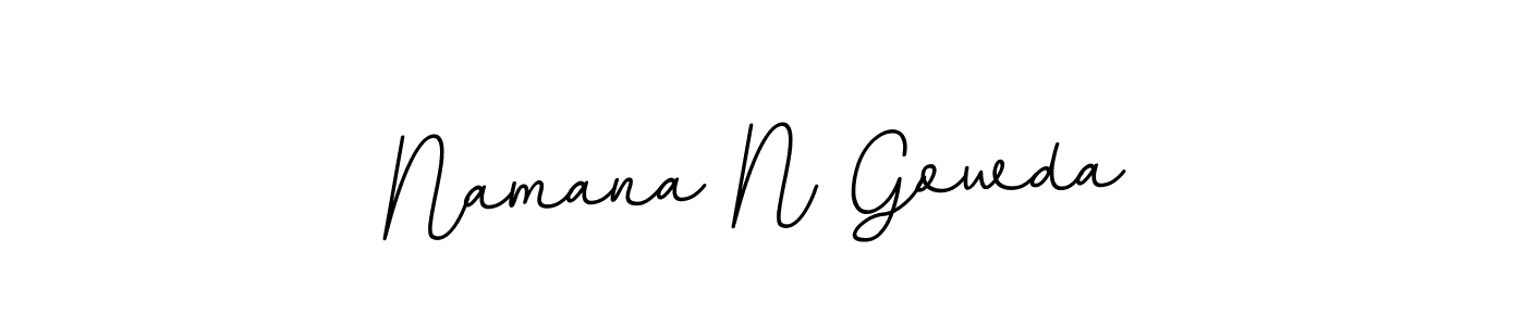 Namana N Gowda stylish signature style. Best Handwritten Sign (BallpointsItalic-DORy9) for my name. Handwritten Signature Collection Ideas for my name Namana N Gowda. Namana N Gowda signature style 11 images and pictures png