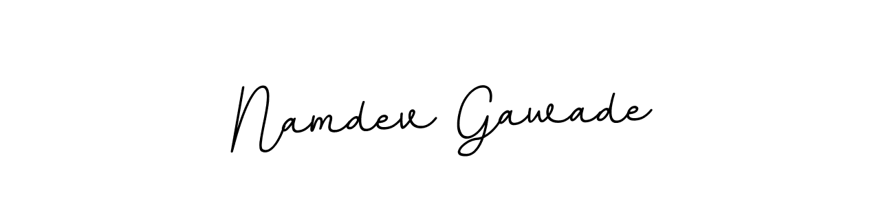 Design your own signature with our free online signature maker. With this signature software, you can create a handwritten (BallpointsItalic-DORy9) signature for name Namdev Gawade. Namdev Gawade signature style 11 images and pictures png