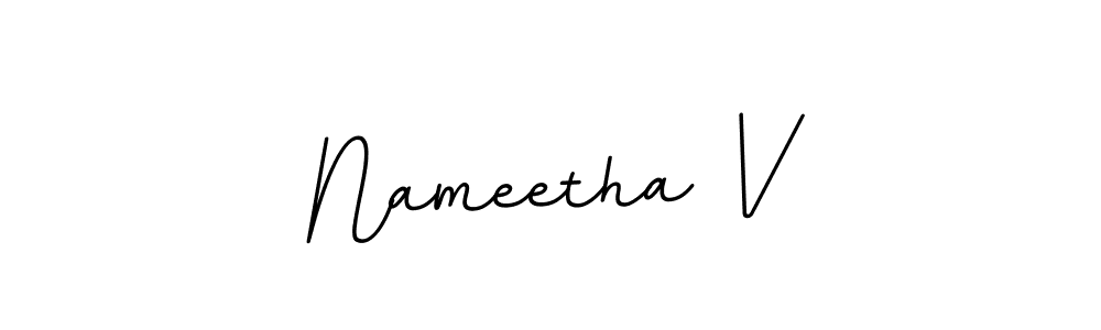 Make a beautiful signature design for name Nameetha V. Use this online signature maker to create a handwritten signature for free. Nameetha V signature style 11 images and pictures png