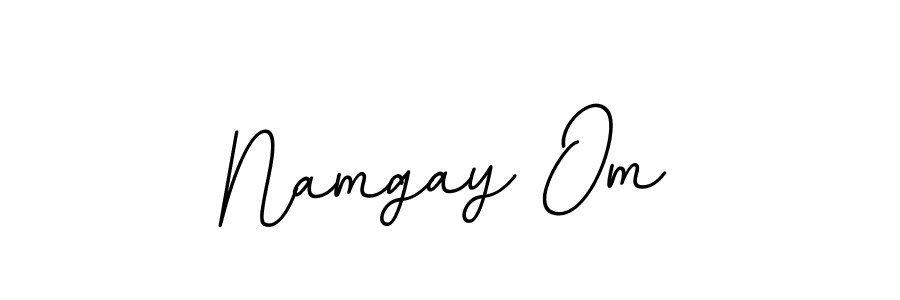 Make a beautiful signature design for name Namgay Om. With this signature (BallpointsItalic-DORy9) style, you can create a handwritten signature for free. Namgay Om signature style 11 images and pictures png