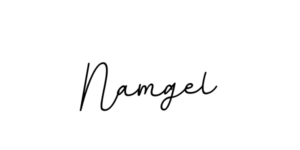 The best way (BallpointsItalic-DORy9) to make a short signature is to pick only two or three words in your name. The name Namgel include a total of six letters. For converting this name. Namgel signature style 11 images and pictures png