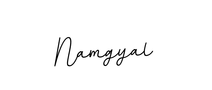 Create a beautiful signature design for name Namgyal. With this signature (BallpointsItalic-DORy9) fonts, you can make a handwritten signature for free. Namgyal signature style 11 images and pictures png
