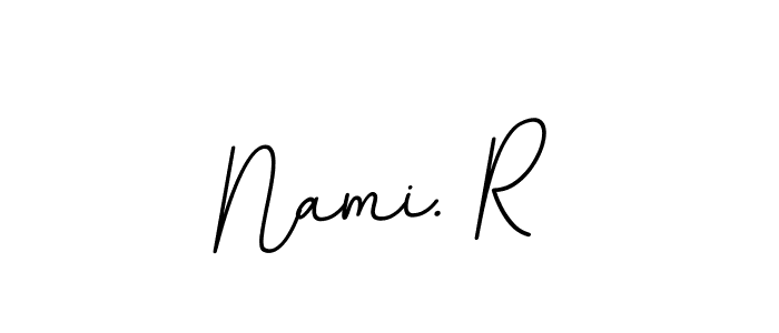 Make a beautiful signature design for name Nami. R. With this signature (BallpointsItalic-DORy9) style, you can create a handwritten signature for free. Nami. R signature style 11 images and pictures png