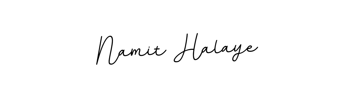 Namit Halaye stylish signature style. Best Handwritten Sign (BallpointsItalic-DORy9) for my name. Handwritten Signature Collection Ideas for my name Namit Halaye. Namit Halaye signature style 11 images and pictures png