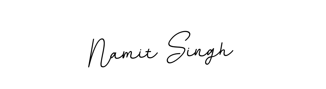Use a signature maker to create a handwritten signature online. With this signature software, you can design (BallpointsItalic-DORy9) your own signature for name Namit Singh. Namit Singh signature style 11 images and pictures png