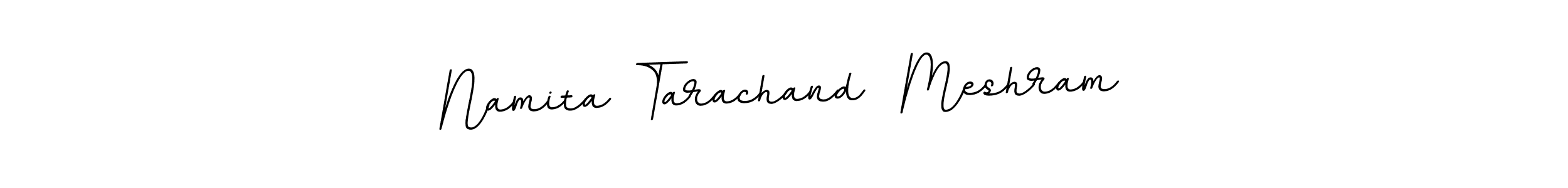 Create a beautiful signature design for name Namita Tarachand  Meshram. With this signature (BallpointsItalic-DORy9) fonts, you can make a handwritten signature for free. Namita Tarachand  Meshram signature style 11 images and pictures png