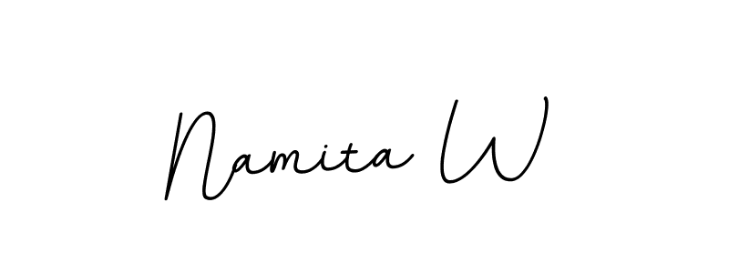 How to make Namita W signature? BallpointsItalic-DORy9 is a professional autograph style. Create handwritten signature for Namita W name. Namita W signature style 11 images and pictures png