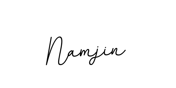 Make a beautiful signature design for name Namjin. With this signature (BallpointsItalic-DORy9) style, you can create a handwritten signature for free. Namjin signature style 11 images and pictures png