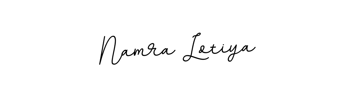 BallpointsItalic-DORy9 is a professional signature style that is perfect for those who want to add a touch of class to their signature. It is also a great choice for those who want to make their signature more unique. Get Namra Lotiya name to fancy signature for free. Namra Lotiya signature style 11 images and pictures png