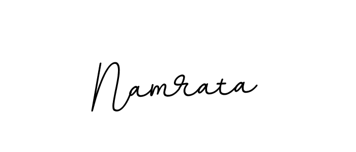 Make a beautiful signature design for name Namrata. With this signature (BallpointsItalic-DORy9) style, you can create a handwritten signature for free. Namrata signature style 11 images and pictures png