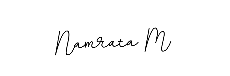 Design your own signature with our free online signature maker. With this signature software, you can create a handwritten (BallpointsItalic-DORy9) signature for name Namrata M. Namrata M signature style 11 images and pictures png