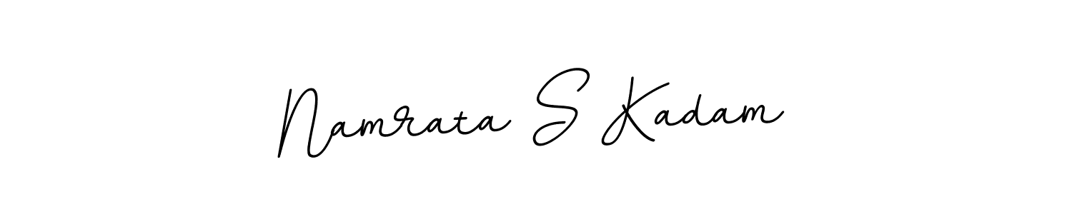 The best way (BallpointsItalic-DORy9) to make a short signature is to pick only two or three words in your name. The name Namrata S Kadam include a total of six letters. For converting this name. Namrata S Kadam signature style 11 images and pictures png