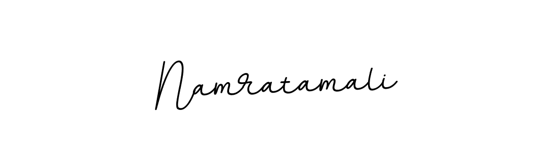 Design your own signature with our free online signature maker. With this signature software, you can create a handwritten (BallpointsItalic-DORy9) signature for name Namratamali. Namratamali signature style 11 images and pictures png