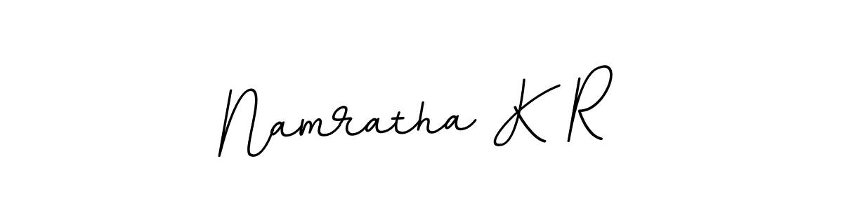 Make a beautiful signature design for name Namratha K R. With this signature (BallpointsItalic-DORy9) style, you can create a handwritten signature for free. Namratha K R signature style 11 images and pictures png