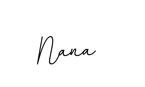 How to make Nana  name signature. Use BallpointsItalic-DORy9 style for creating short signs online. This is the latest handwritten sign. Nana  signature style 11 images and pictures png