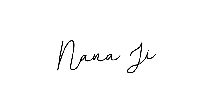 if you are searching for the best signature style for your name Nana Ji. so please give up your signature search. here we have designed multiple signature styles  using BallpointsItalic-DORy9. Nana Ji signature style 11 images and pictures png