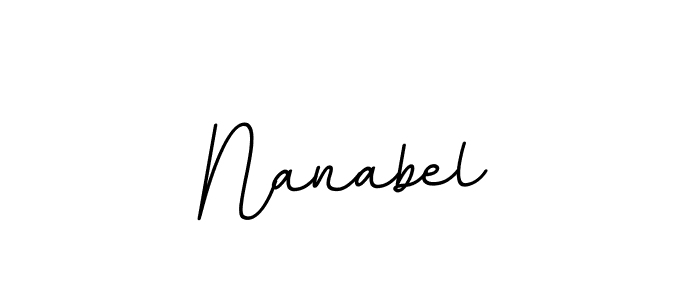 How to make Nanabel signature? BallpointsItalic-DORy9 is a professional autograph style. Create handwritten signature for Nanabel name. Nanabel signature style 11 images and pictures png