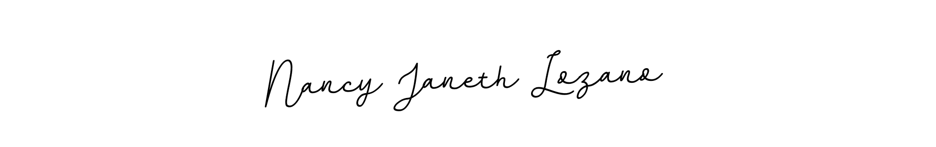 Use a signature maker to create a handwritten signature online. With this signature software, you can design (BallpointsItalic-DORy9) your own signature for name Nancy Janeth Lozano. Nancy Janeth Lozano signature style 11 images and pictures png