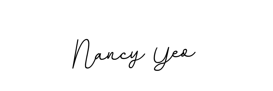 Use a signature maker to create a handwritten signature online. With this signature software, you can design (BallpointsItalic-DORy9) your own signature for name Nancy Yeo. Nancy Yeo signature style 11 images and pictures png