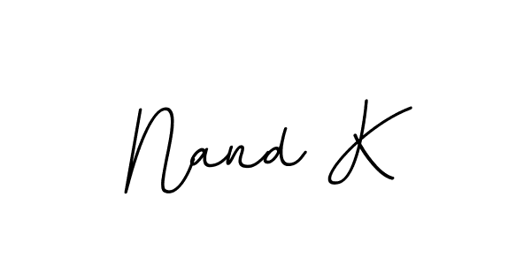 How to make Nand K signature? BallpointsItalic-DORy9 is a professional autograph style. Create handwritten signature for Nand K name. Nand K signature style 11 images and pictures png