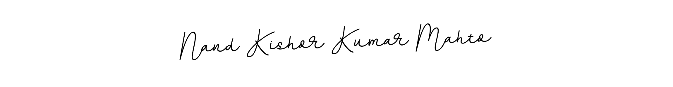 Use a signature maker to create a handwritten signature online. With this signature software, you can design (BallpointsItalic-DORy9) your own signature for name Nand Kishor Kumar Mahto. Nand Kishor Kumar Mahto signature style 11 images and pictures png