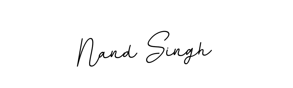 Make a beautiful signature design for name Nand Singh. With this signature (BallpointsItalic-DORy9) style, you can create a handwritten signature for free. Nand Singh signature style 11 images and pictures png