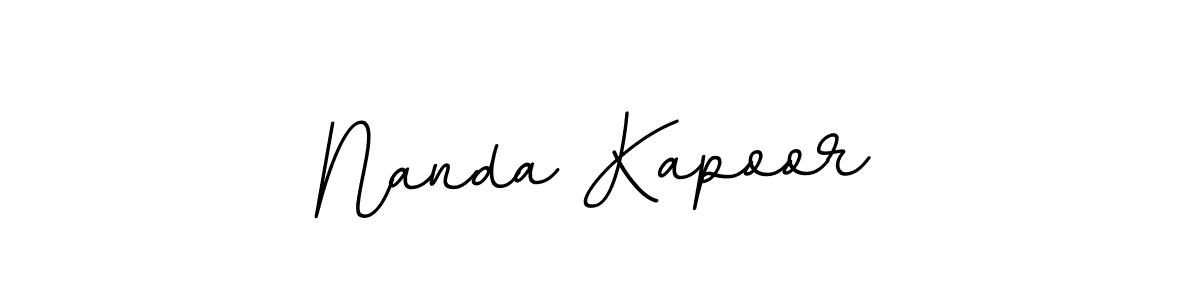 It looks lik you need a new signature style for name Nanda Kapoor. Design unique handwritten (BallpointsItalic-DORy9) signature with our free signature maker in just a few clicks. Nanda Kapoor signature style 11 images and pictures png