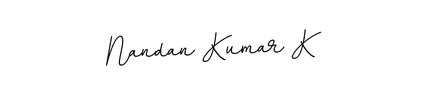 Nandan Kumar K stylish signature style. Best Handwritten Sign (BallpointsItalic-DORy9) for my name. Handwritten Signature Collection Ideas for my name Nandan Kumar K. Nandan Kumar K signature style 11 images and pictures png