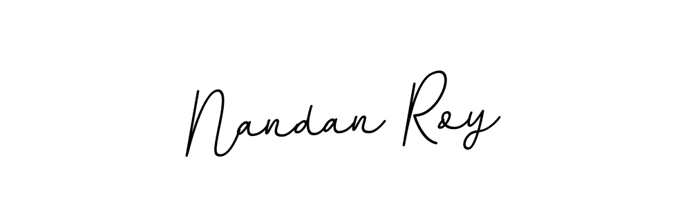 You should practise on your own different ways (BallpointsItalic-DORy9) to write your name (Nandan Roy) in signature. don't let someone else do it for you. Nandan Roy signature style 11 images and pictures png