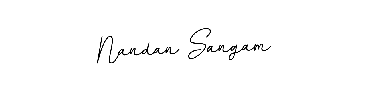 Similarly BallpointsItalic-DORy9 is the best handwritten signature design. Signature creator online .You can use it as an online autograph creator for name Nandan Sangam. Nandan Sangam signature style 11 images and pictures png